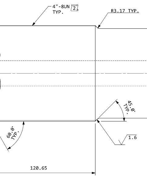 Zone de cotes recadrée transmise au traitement — exemple 2